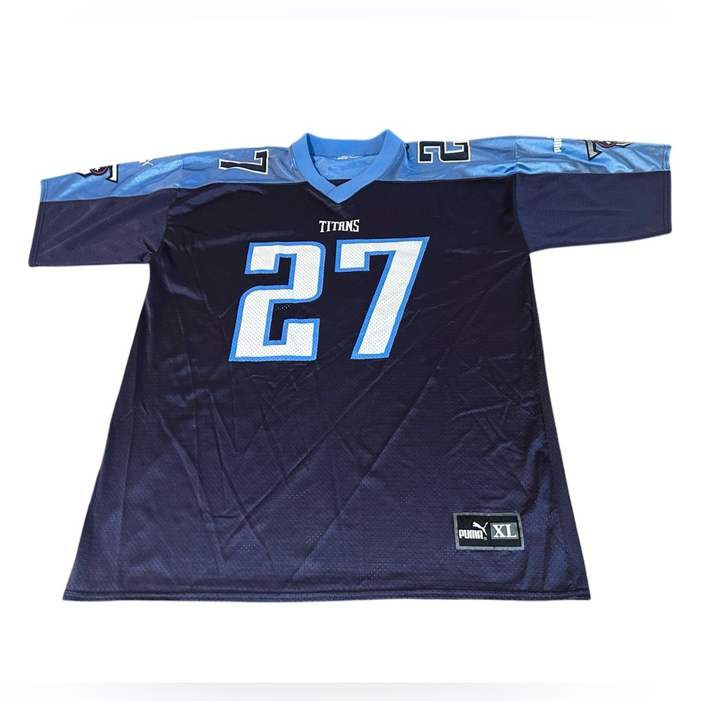 Vintage Puma Men Tennesee Titans Eddie George home Jerse Sz XL